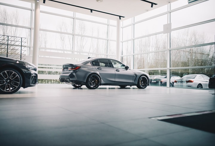 A car in showroom